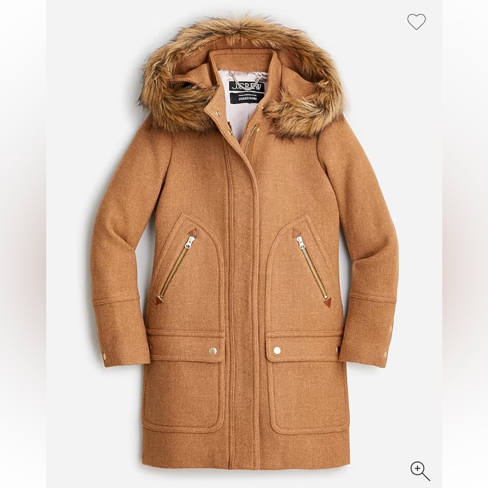 Like New J.Crew Chateau Parka in Heather Acorn